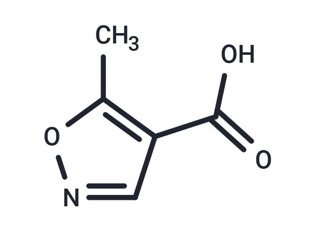 5-Methylisoxazole-4-carboxylic acid Chemical Structure