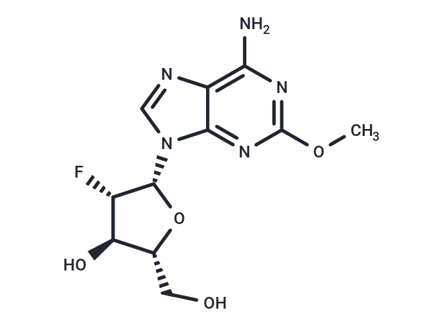 2-Methoxy-2’-deoxy-2’-fluoro-beta-D-arabinoadenosine Chemical Structure