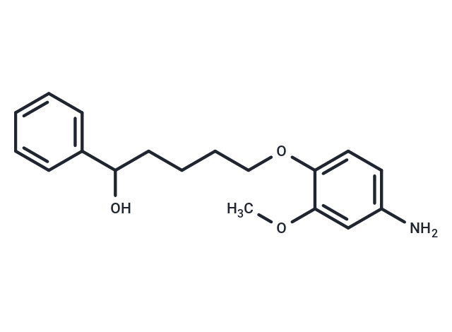 5-(4-amino-2-methoxyphenoxy)-1-phenylpentan-1-ol Chemical Structure