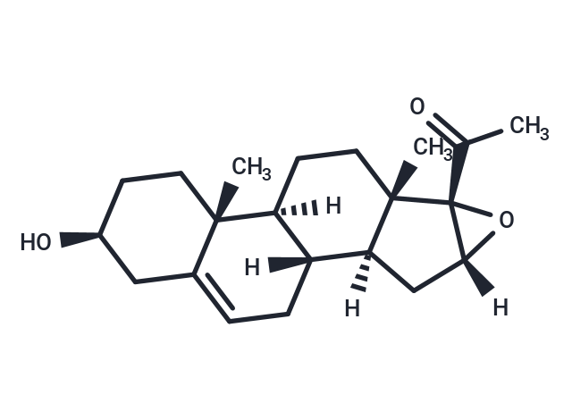 16,17-Epoxypregnenol Chemical Structure