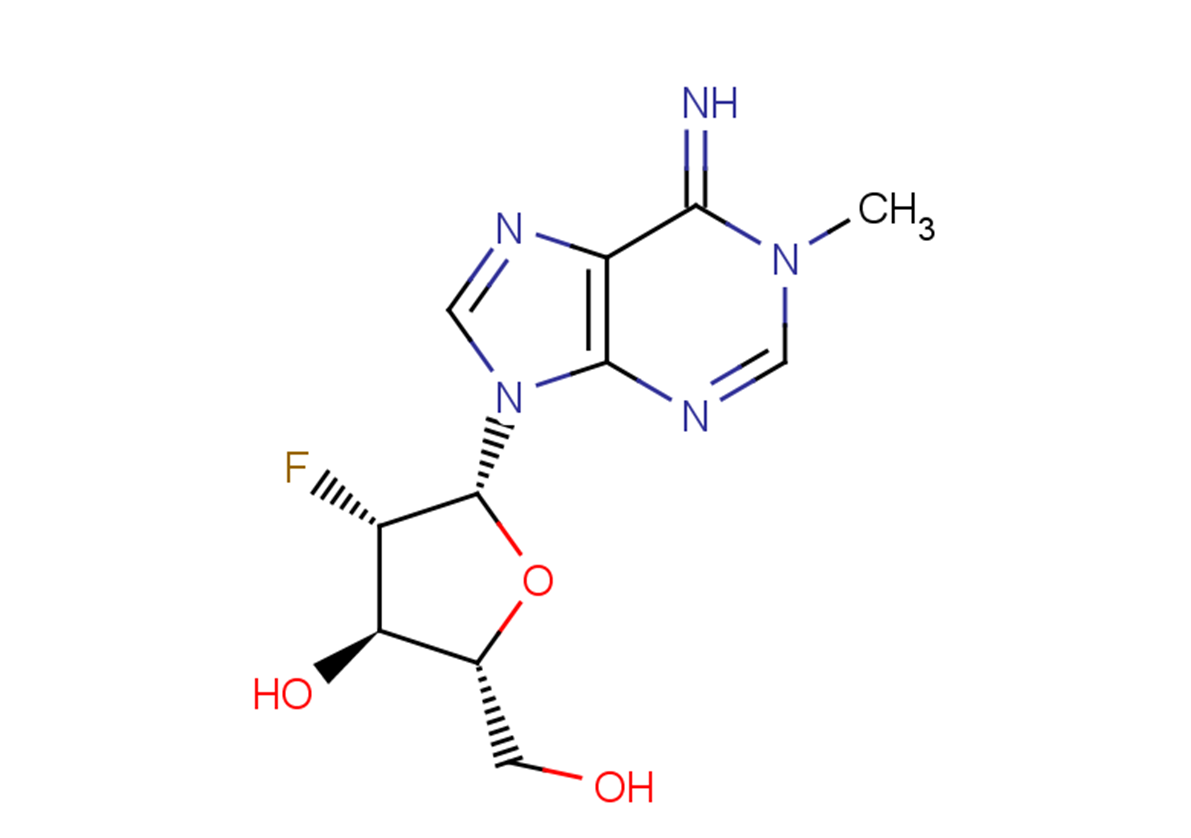 N1-Methyl-2’-deoxy-2’-fluoroarabinoadenosine Chemical Structure