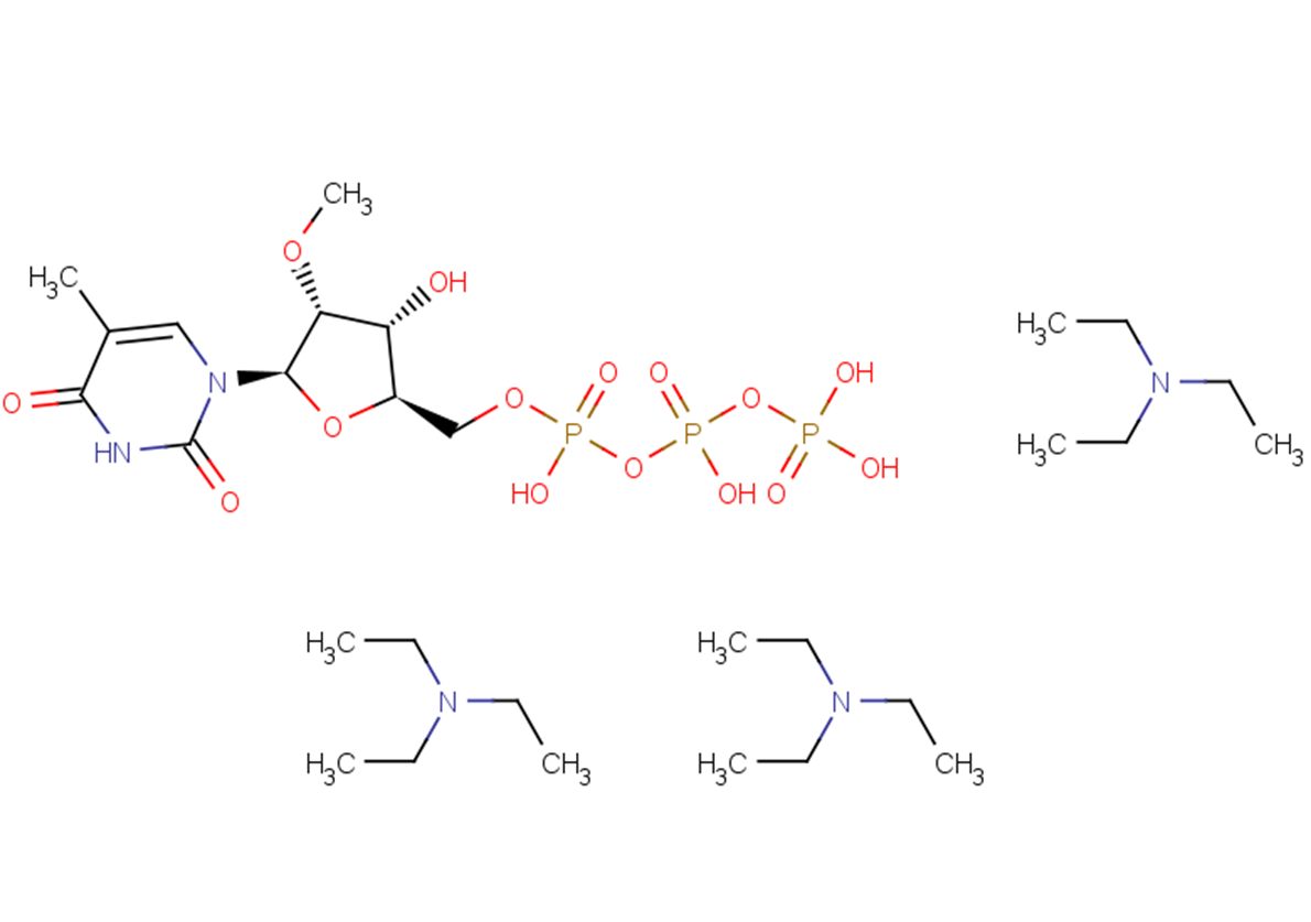 2’-O-Methyl-5-methyluridine  5’-triphosphate triethylammonium salt Chemical Structure