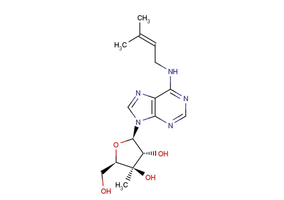 3’-beta-C-Methyl-N6-isopentenyladenosine Chemical Structure