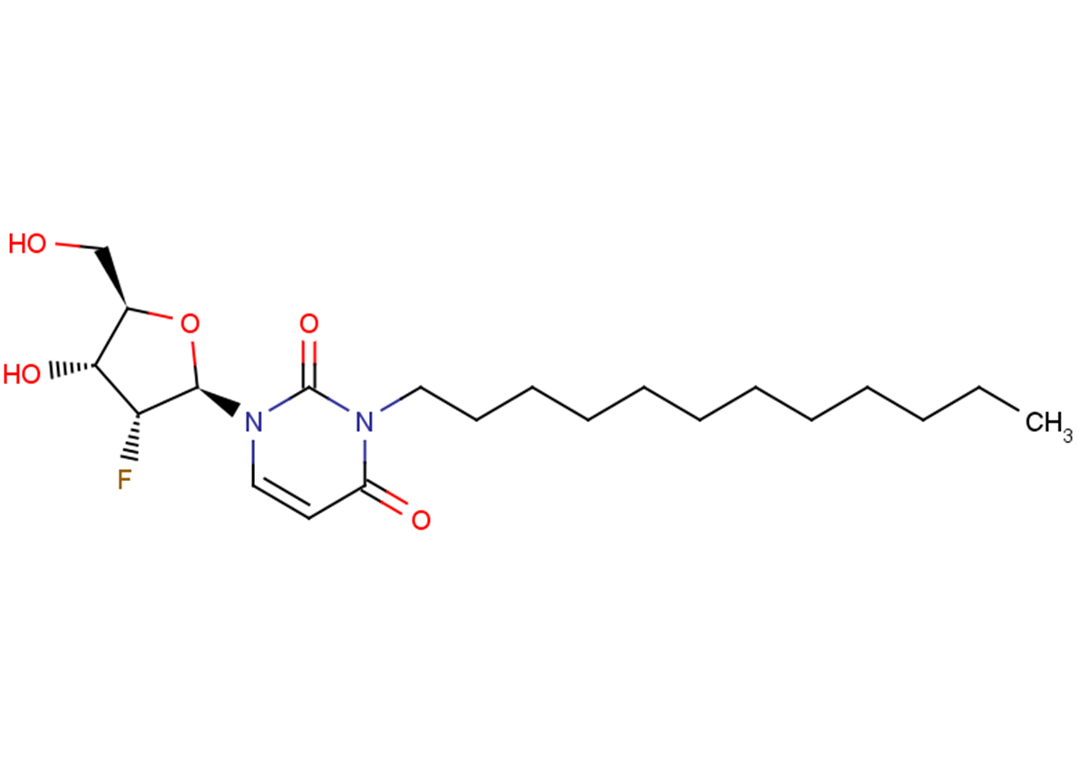 2’-Deoxy-2’-fluoro-N3-(n-docecyl)uridine Chemical Structure