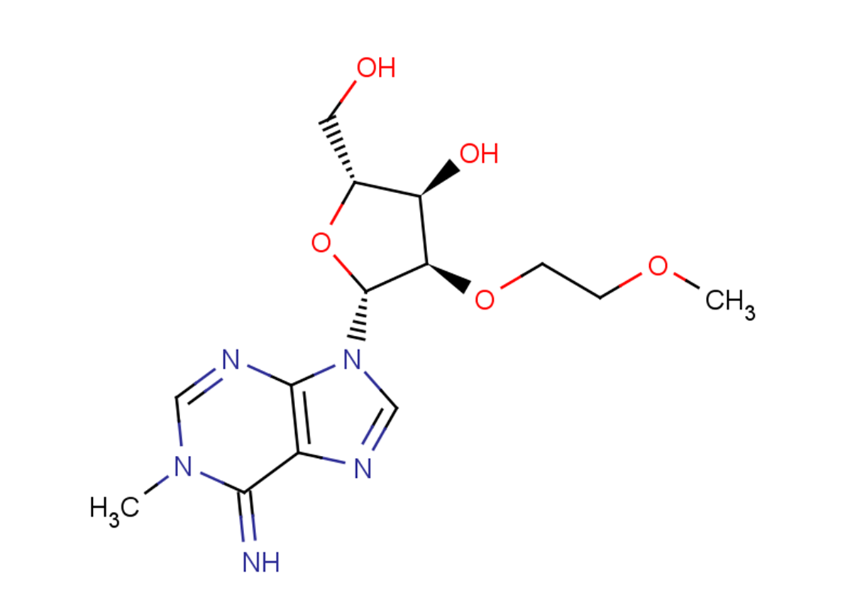 N1-Methyl-2’-O-(2-methoxyethyl)   adenosine Chemical Structure