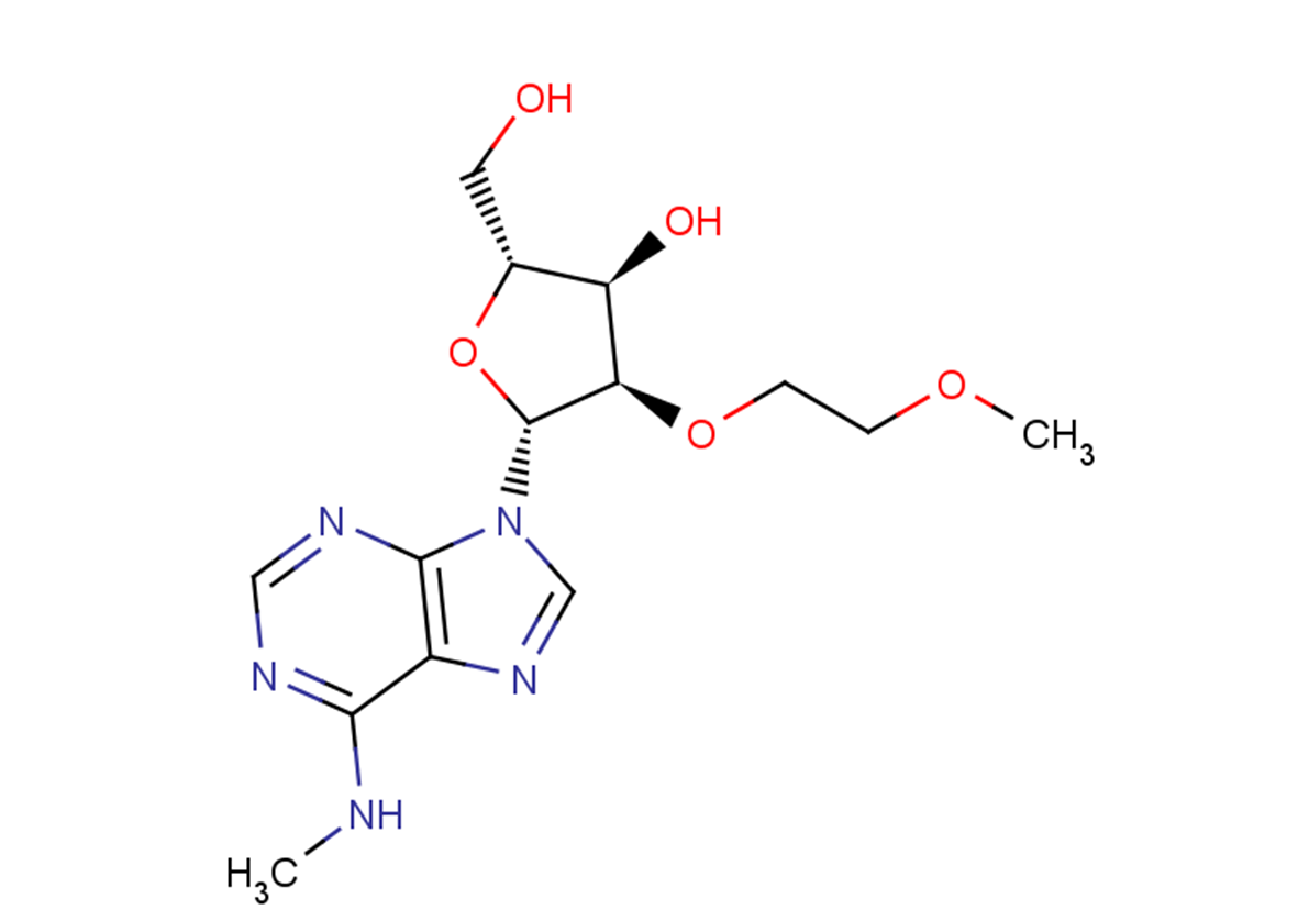 N6-Methyl-2’-O-(2-methoxyethyl)   adenosine Chemical Structure