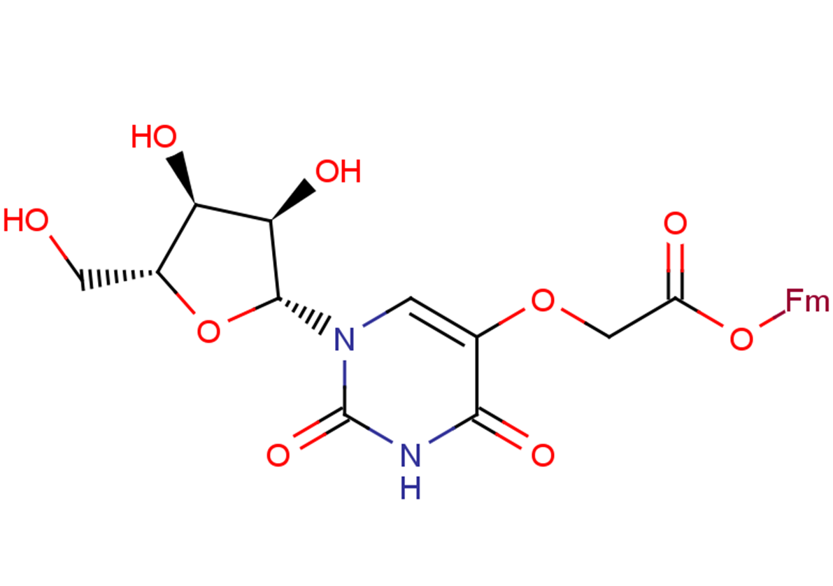 Uridine-5-oxo-acetyl-(9-fluorenylmethyl)   ester Chemical Structure