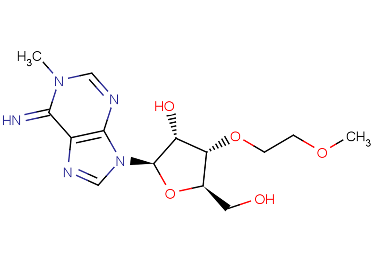 N1-Methyl-3’-O-(2-methoxyethyl)   adenosine Chemical Structure