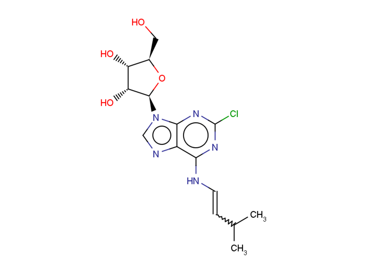 2-Chloro-N6-iso-pentenyladenosine Chemical Structure