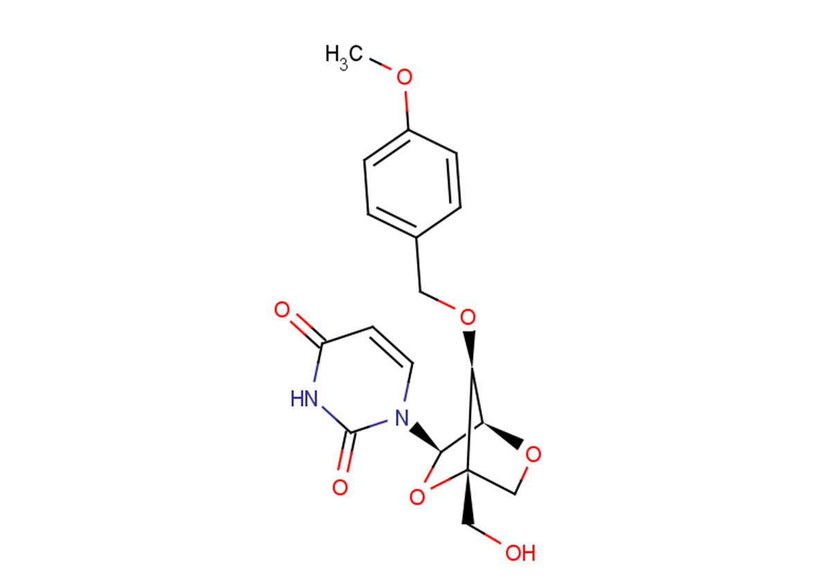 3’-O-(4-Methoxybenzyl)-2’-O,4’-C-methylene uridine Chemical Structure