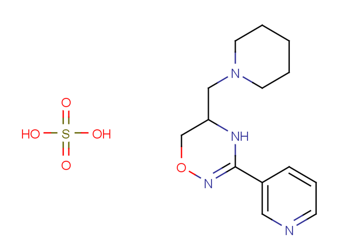 Iroxanadine sulfate Chemical Structure