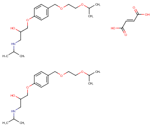 TargetMol Chemical Structure Bisoprolol hemifumarate