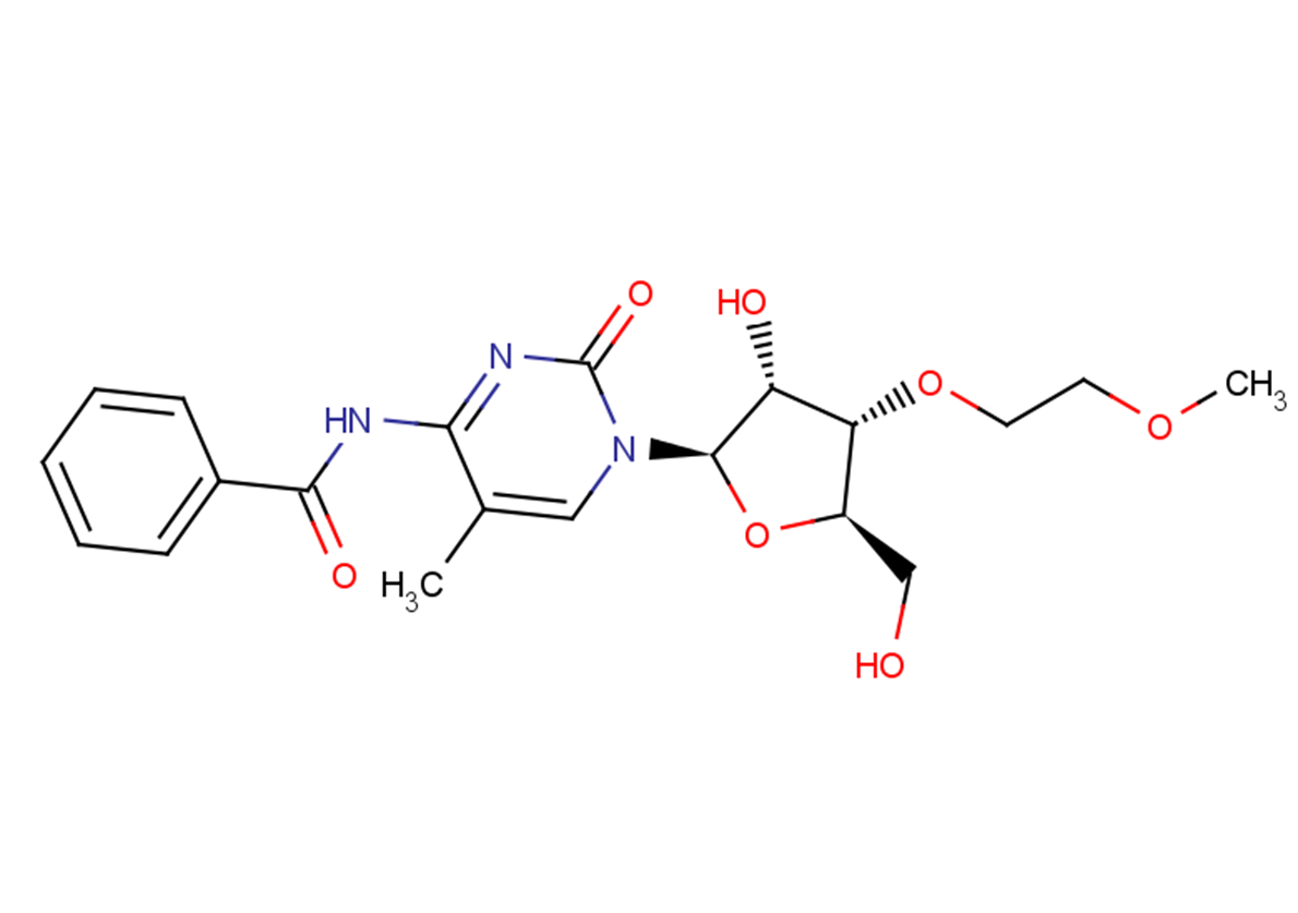 N4-Benzoyl-3’-O-(2-methoxyethyl)-5-methylcytidine Chemical Structure