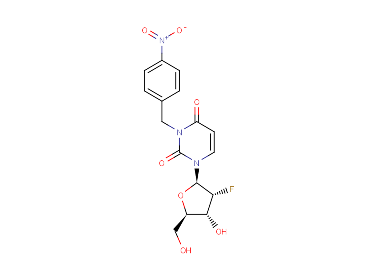 2’-Deoxy-2’-fluoro-N3-(4-nitrobenzyl)uridine Chemical Structure