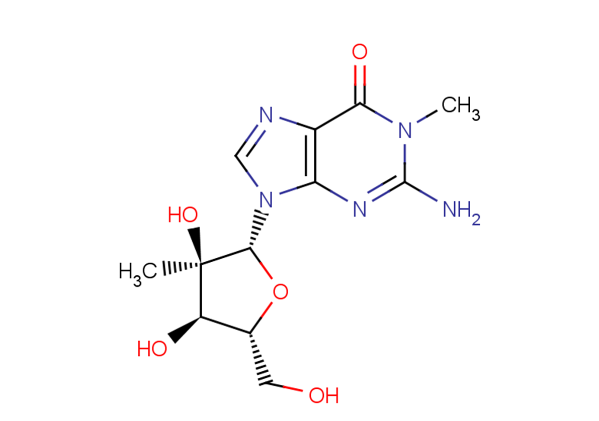 N1-Methyl-2’-beta-C-methyl guanosine Chemical Structure