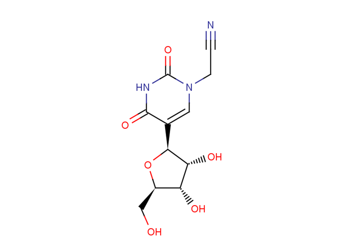 N1-Cyanomethyl pseudouridine Chemical Structure