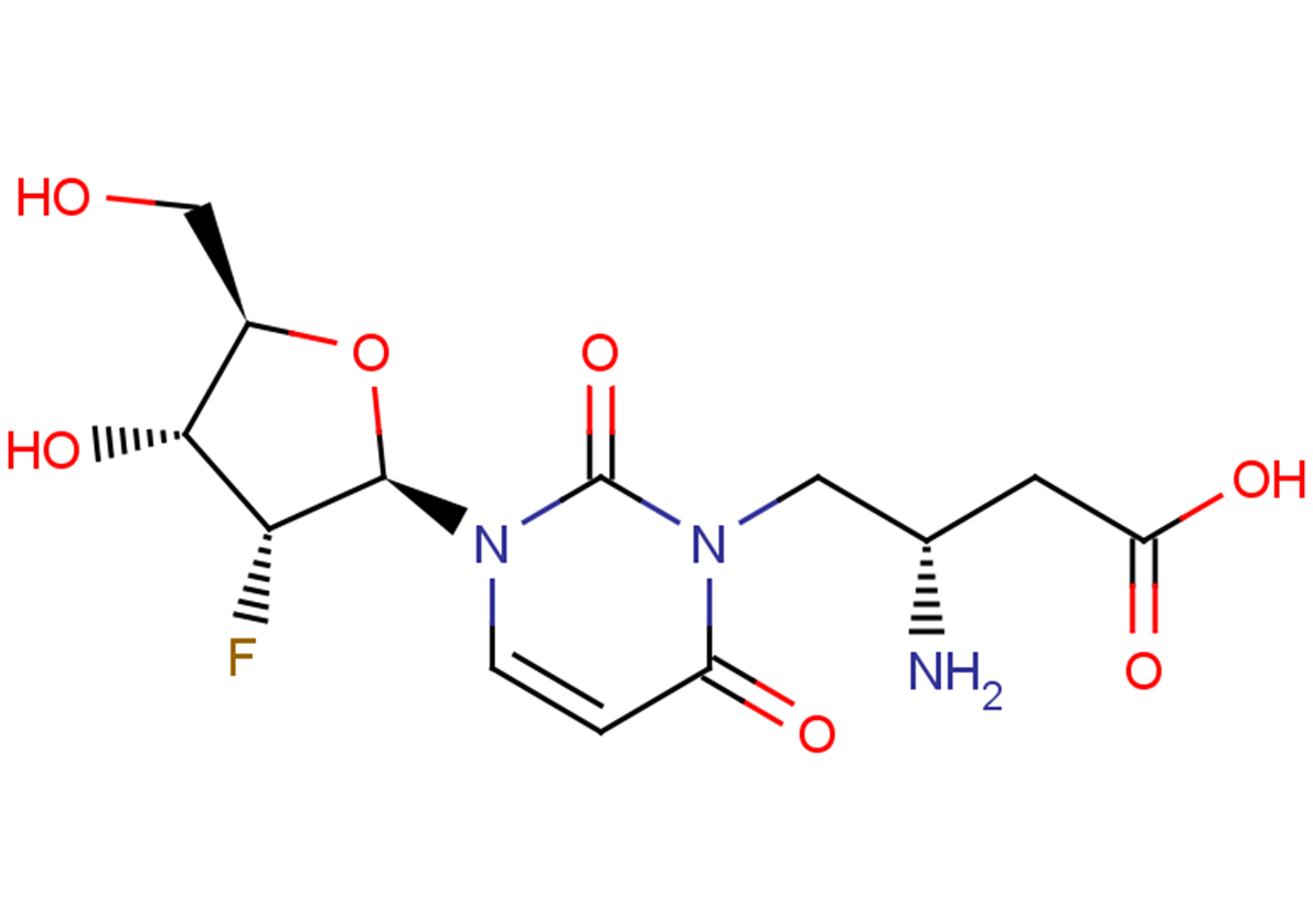 2’-Deoxy-2’-fluoro- N3-(2S)-(2-amino-3-carbonyl)-propyluridine Chemical Structure